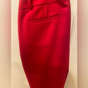Ann Taylor red ankle pant